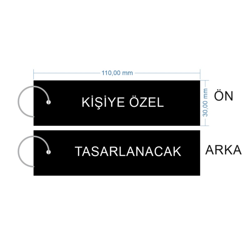 Kişiye Özel Kumaş Anahtarlık (2 adet sipariş verilebilir)