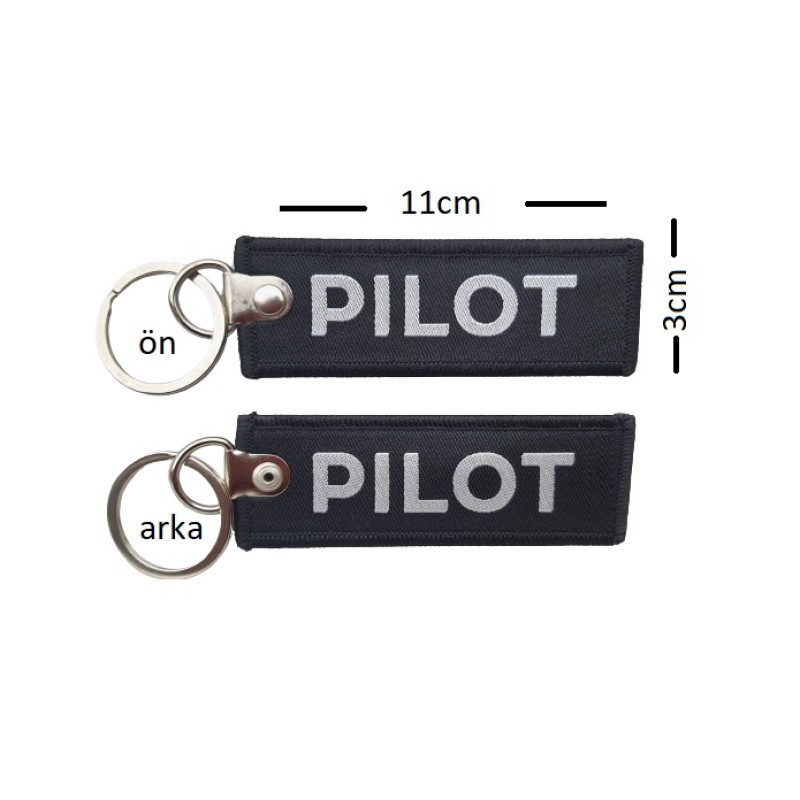 PILOT 0 Kumaş Anahtarlık